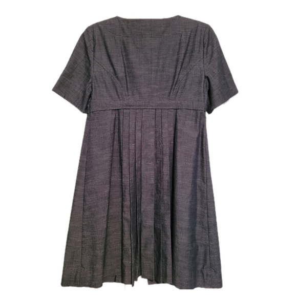 Semantiks, Pleated Chambray, Two Button Jacket/shirt, Sz S, EUC - Picture 2 of 9